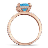 Cushion Cut CZ Ring
