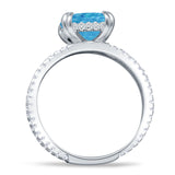 Cushion Cut CZ Ring