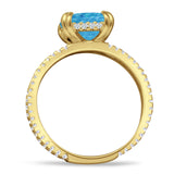Cushion Cut CZ Ring