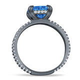 Cushion Cut CZ Ring