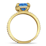 Cushion Cut CZ Ring