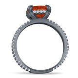 Cushion Cut CZ Ring