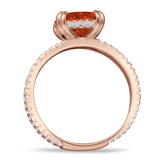 Cushion Cut CZ Ring