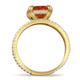 Cushion Cut CZ Ring