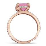Cushion Cut CZ Ring