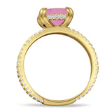 Cushion Cut CZ Ring