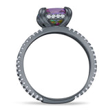 Cushion Cut CZ Ring