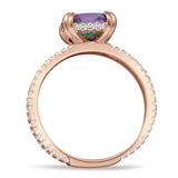 Cushion Cut CZ Ring