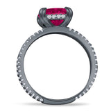 Cushion Cut CZ Ring