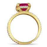 Cushion Cut CZ Ring