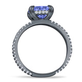 Cushion Cut CZ Ring