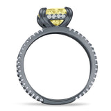 Cushion Cut CZ Ring