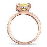 Cushion Cut CZ Ring