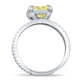 Cushion Cut CZ Ring