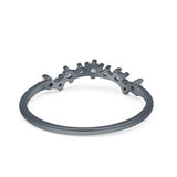 Round CZ Contour Band