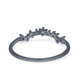Round CZ Contour Band