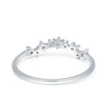 Round CZ Contour Band