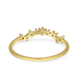 Round CZ Contour Band