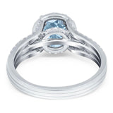 Art Deco Round Natural Stone Stackable Ring