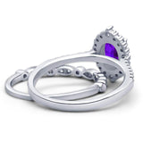 Art Deco Two Piece Oval Natural Stone Ring