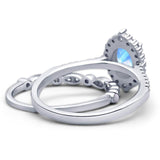 Art Deco Two Piece Oval Natural Stone Ring