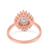 Floral Art Deco Cocktail Ring