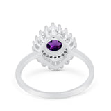 Floral Art Deco Cocktail Ring