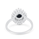 Floral Art Deco Cocktail Ring