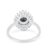 Floral Art Deco Cocktail Ring