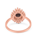 Floral Art Deco Cocktail Ring