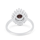 Floral Art Deco Cocktail Ring