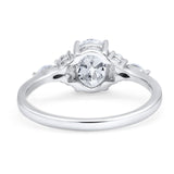 Oval Natural Stone Art Deco Ring