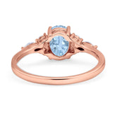 Oval Natural Stone Art Deco Ring