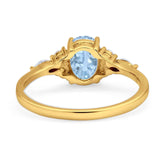 Oval Natural Stone Art Deco Ring