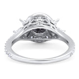 Vintage Style Round Natural Stone Flower Ring