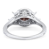 Vintage Style Round Natural Stone Flower Ring