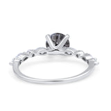 Petite Dainty Round Natural Stone Ring