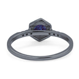 Minimalist Round Natural Stone Ring