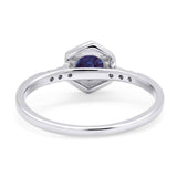 Minimalist Round Natural Stone Ring