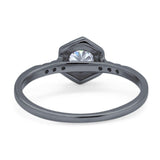 Minimalist Round Natural Stone Ring