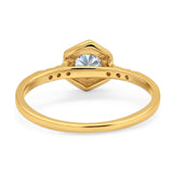 Minimalist Round Natural Stone Ring