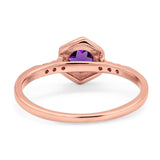 Minimalist Round Natural Stone Ring