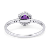 Minimalist Round Natural Stone Ring