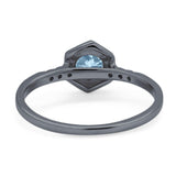 Minimalist Round Natural Stone Ring