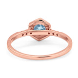 Minimalist Round Natural Stone Ring