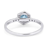 Minimalist Round Natural Stone Ring