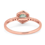 Minimalist Round Natural Stone Ring