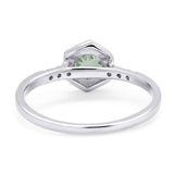 Minimalist Round Natural Stone Ring