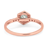 Minimalist Round Natural Stone Ring