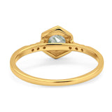 Minimalist Round Natural Stone Ring